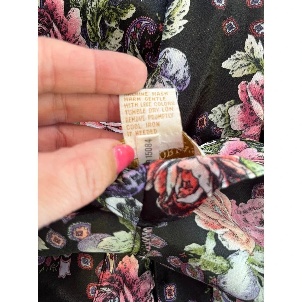 Victoria's Secret 80s button‎ slip dress L coquette grunge babydoll vintage wife